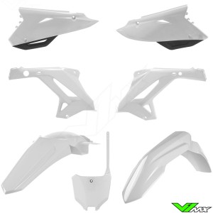 Polisport Restyle Plastic Kit White - Honda CR125 CR250