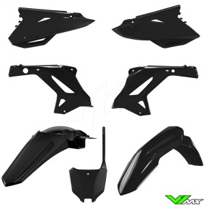 Polisport Restyle Plastic Kit Black - Honda CR125 CR250