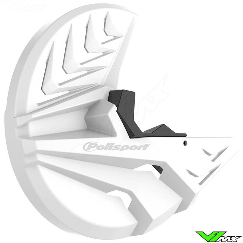 Polisport Brake Disc and Bottom Fork Protector White - Kawasaki KXF250 KXF450