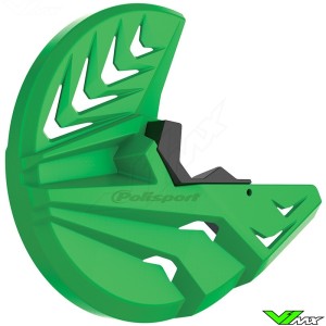Polisport Remschijfbeschermer en Onderste Voorvorkbeschermer Groen - Kawasaki KXF250 KXF450