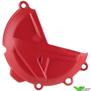 Polisport Clutch Cover Protector Red - GasGas EX250F EX350F MC250F MC350F