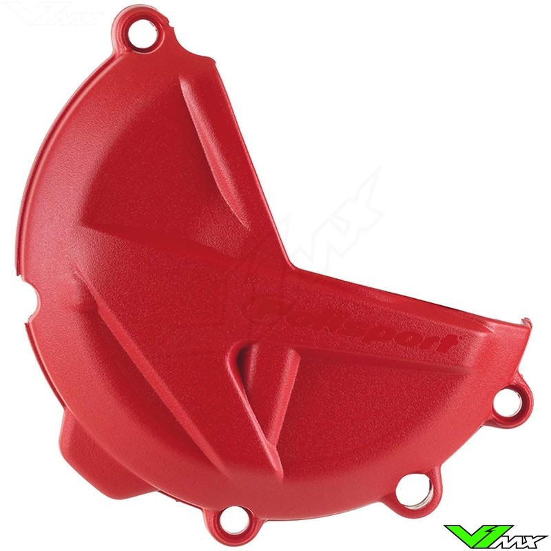 Polisport Clutch Cover Protector Red - GasGas EX250F EX350F MC250F MC350F