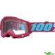 100% Accuri 2 Excelsior Crossbril - Roze / Blauw / Heldere Lens