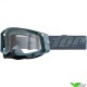 100% Racecraft 2 Battleship Crossbril - Grijs / Heldere Lens