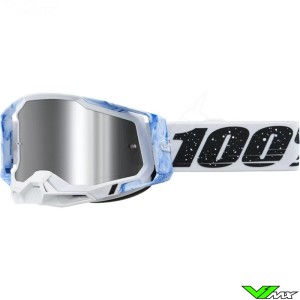 100% Racecraft 2 Mixos Motocross Goggle - Silver Mirror Lens