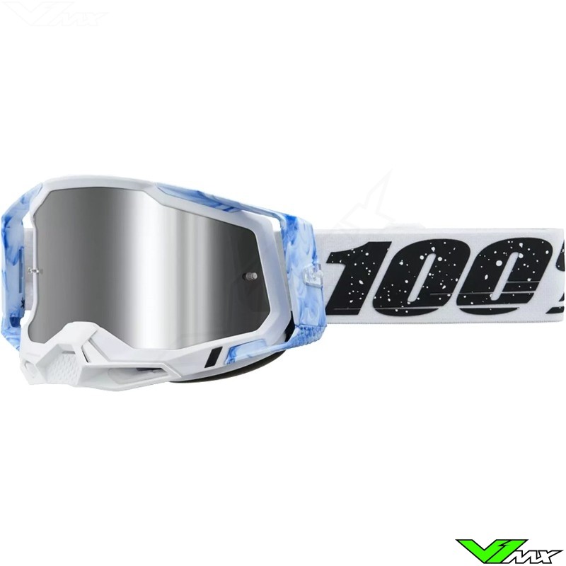 100% Racecraft 2 Mixos Motocross Goggle - Silver Mirror Lens