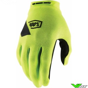100% Ridecamp Crosshandschoenen - Fluo Geel