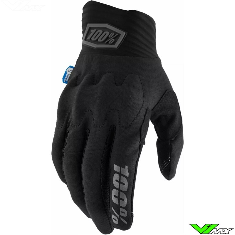 100% Cognito Crosshandschoenen met Smartshock Bescherming - Zwart