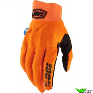 100% Cognito Motocross Gloves with Smartshock Protection - Orange