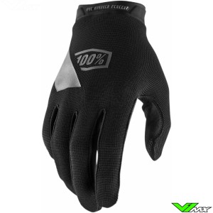 100% Ridecamp Youth Motocross Gloves - Black