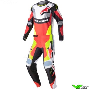 Alpinestars Fluid Agent 2023 Crosspak - Mars Rood / Fluo Geel (32/40/...)