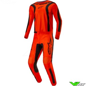 Alpinestars Fluid Lurv 2024 Motocross Gear Combo - Hot Orange (28/S)