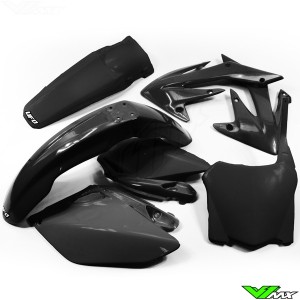 Plastic kit UFO black - Honda CRF250R