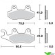 Brake pads Front Braking - Husqvarna Kawasaki Suzuki Yamaha