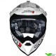 Just1 J32 Pro Motocross Helmet Solid White (L/XL)