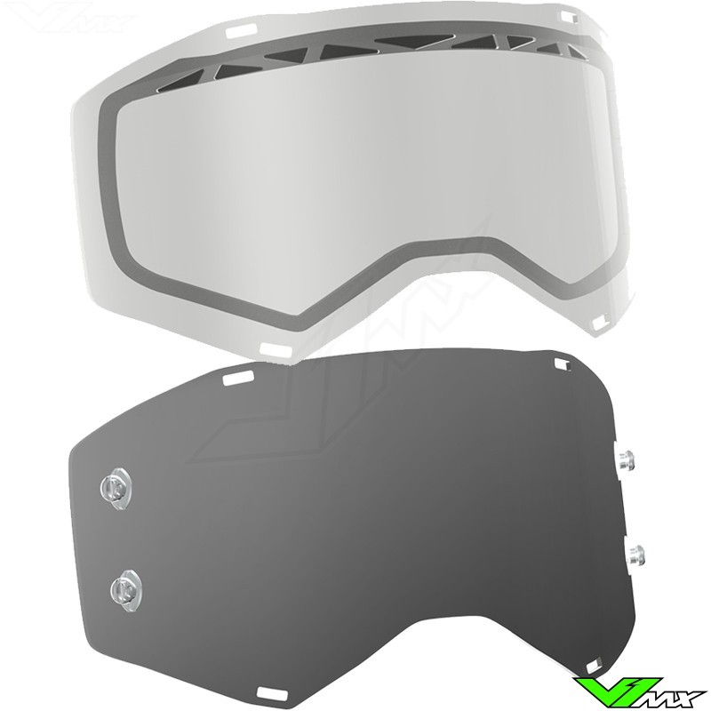 SeeCle SE-415502-HZ roll off lenses with smokey lenses compatible for Scott Prospect/Fury mask