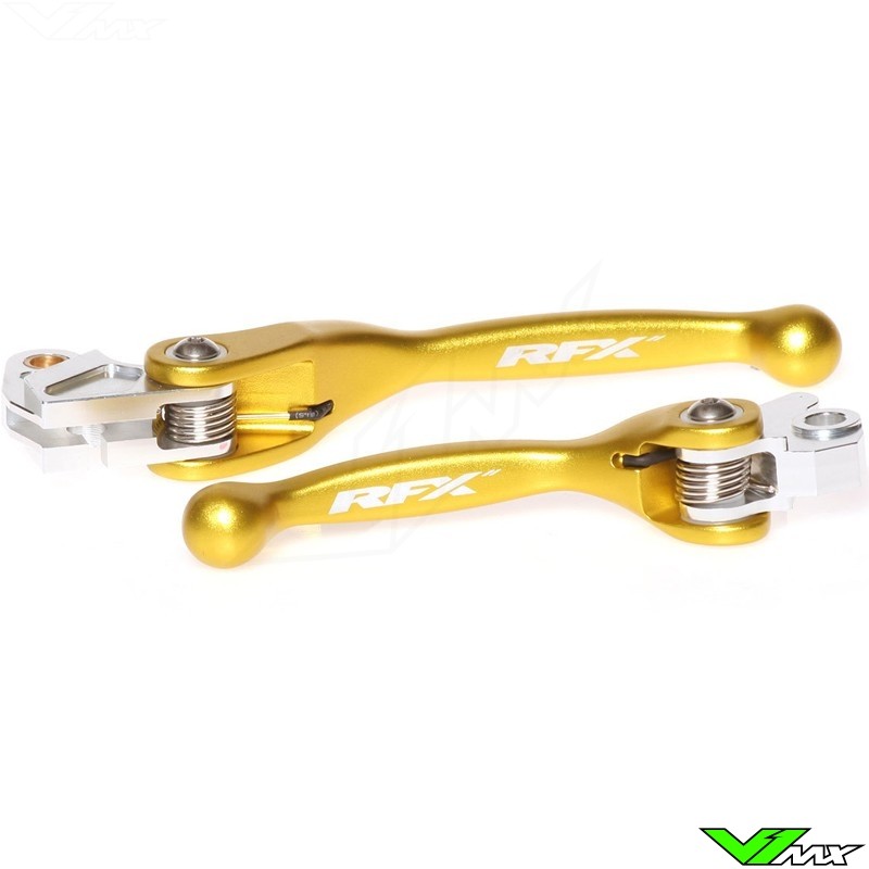 RFX Flexible clutch and brake lever set - Kawasaki KX65 KX85 KX125 KX250 Suzuki RMZ250 RMZ450