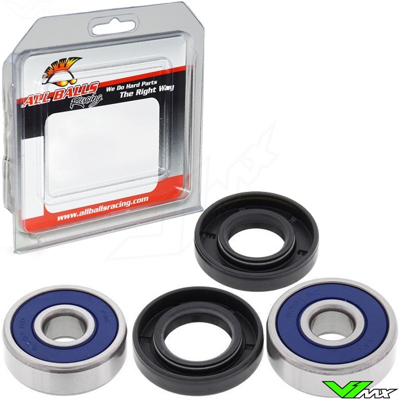 All Balls Front / Rear Wheel Bearing Kit - Yamaha TT-R125DrumBrake TT-R125EDrumBrake TT-R125LDiscBrake TT-R125LEDiscBrake