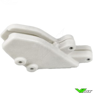 Chain guide block UFO White Transparant - Kawasaki KX125 KX250