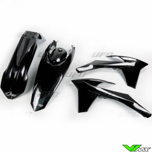 Plastic kit UFO black - KTM 125EXC 200EXC 250EXC 250EXC-F 300EXC 350EXC-F 450EXC 500EXC