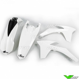 Plastic kit UFO white - KTM 125EXC 200EXC 250EXC 250EXC-F 300EXC 350EXC-F 450EXC 500EXC