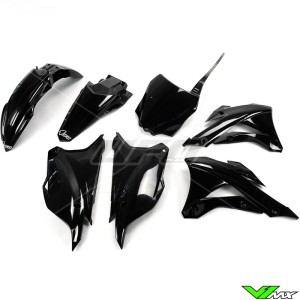 Plastic kit UFO black - Kawasaki KX85