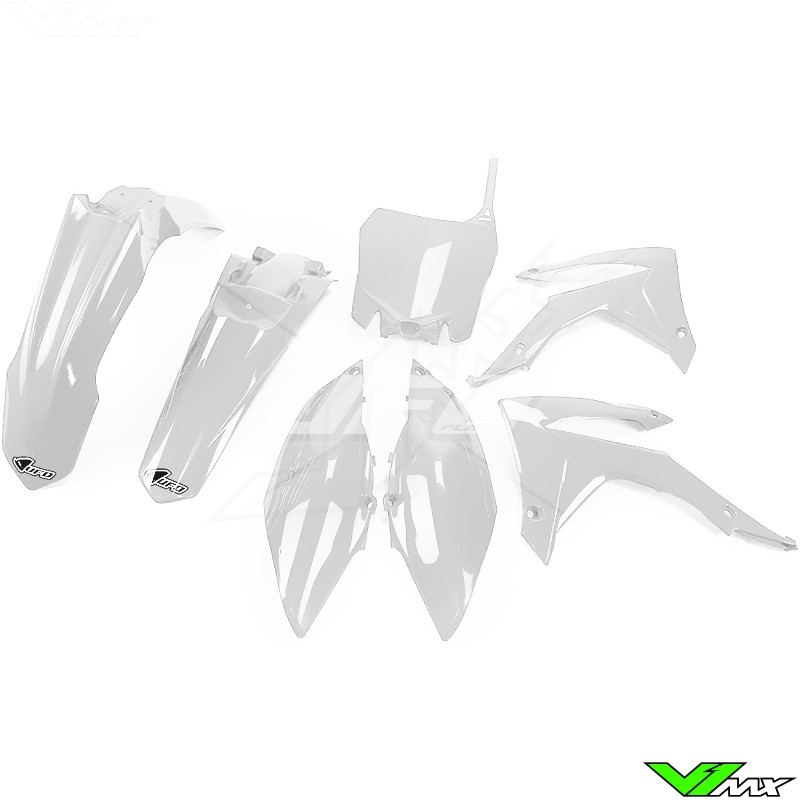 Plastic kit UFO white - Honda CRF250R CRF450R