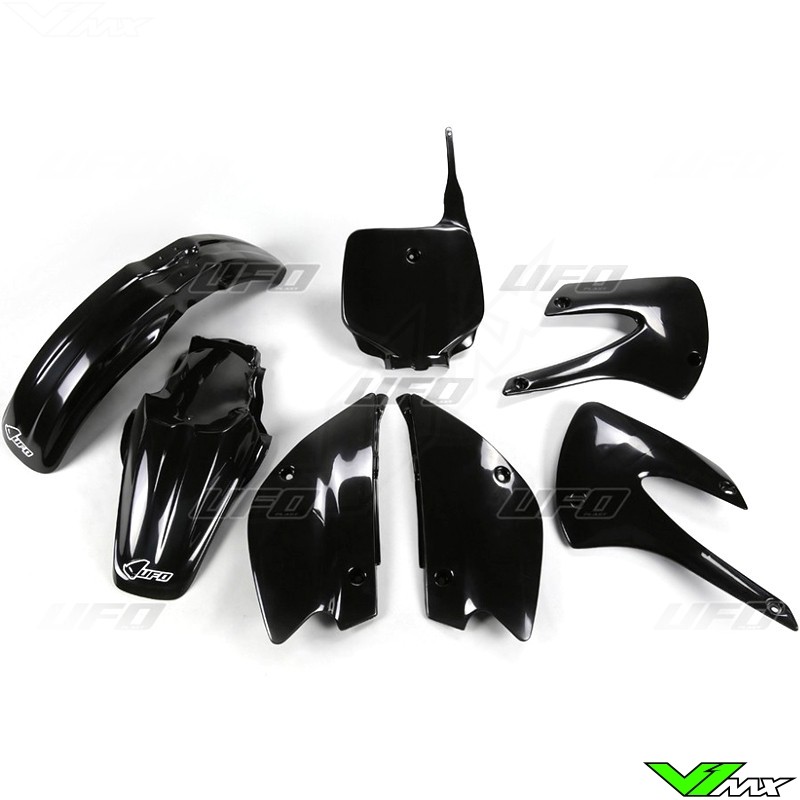 Plastic kit UFO black - Kawasaki KX85