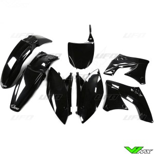 Plastic kit UFO black - Kawasaki KXF250