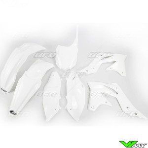 Plastic kit UFO white - Kawasaki KXF250