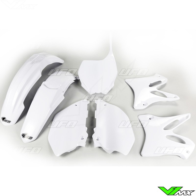 Plastic kit UFO white - Yamaha YZ125 YZ250