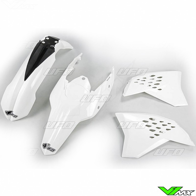 Plastic kit UFO white - KTM 200EXC 250EXC 300EXC 400EXC 450EXC 530EXC 250EXC-F