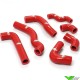 Radiatorhoses Samco sport red - Beta RR350-4T RR390-4T RR400-4T RR430-4T RR450-4T RR480-4T RR498-4T