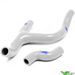 Radiatorhoses (Y) Samco sport white - KTM 250SX-F 350SX-F Husqvarna FC250 FC350