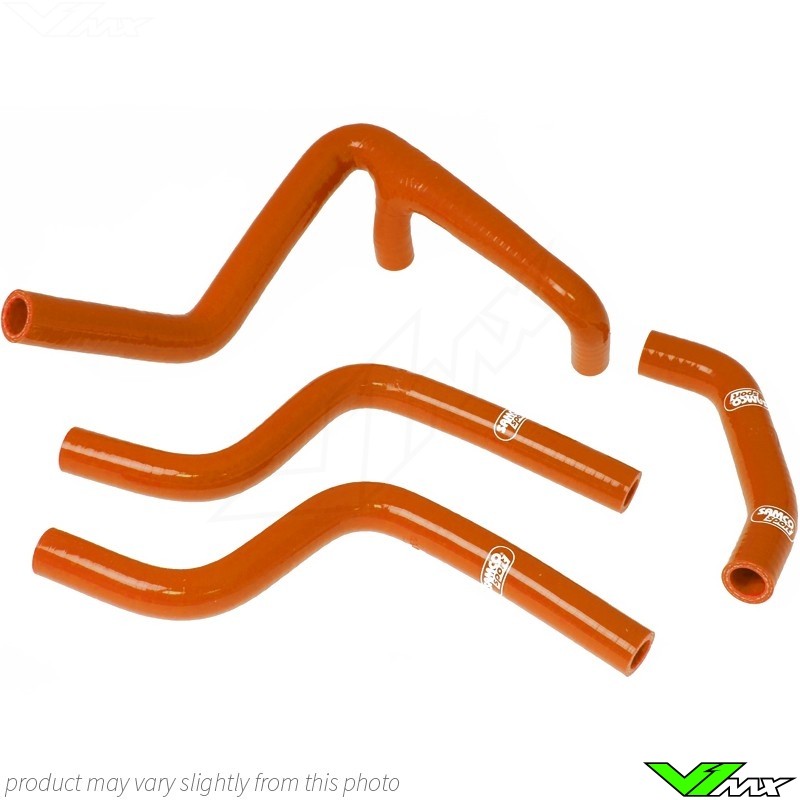 Radiatorhoses (Y) Samco sport orange - KTM 250EXC-F 350EXC-F Husqvarna FE250 FE350