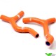 Radiatorhoses (Y) Samco sport orange - KTM 85SX Husqvarna TC85