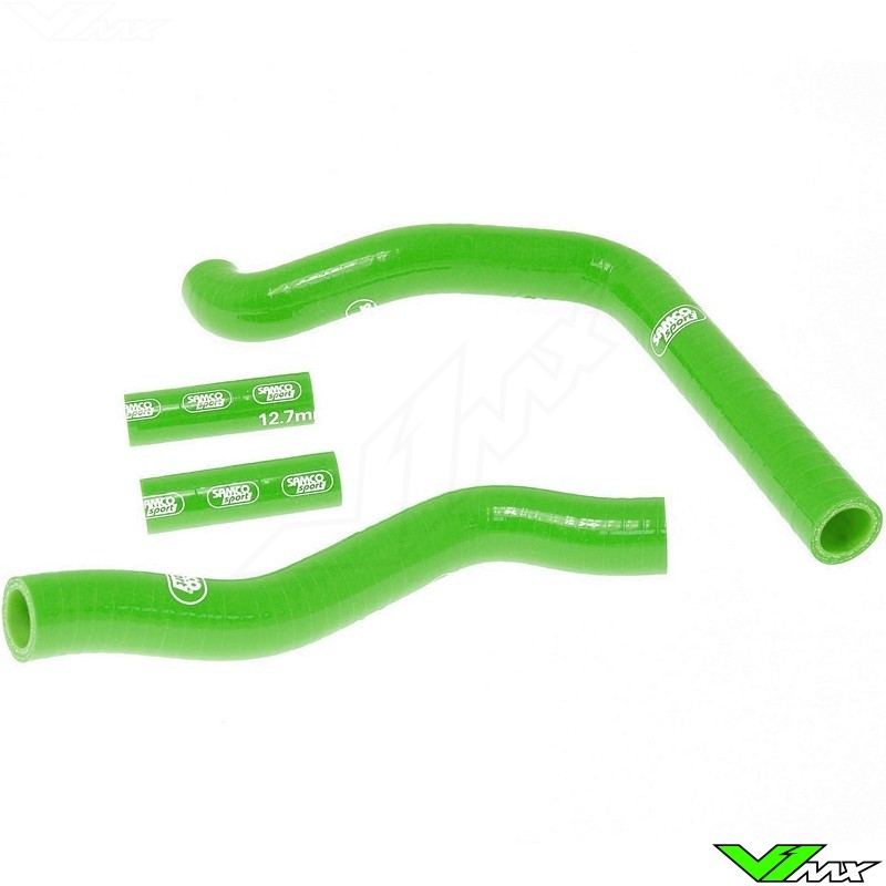 Radiatorhoses Samco sport green - Kawasaki KX250