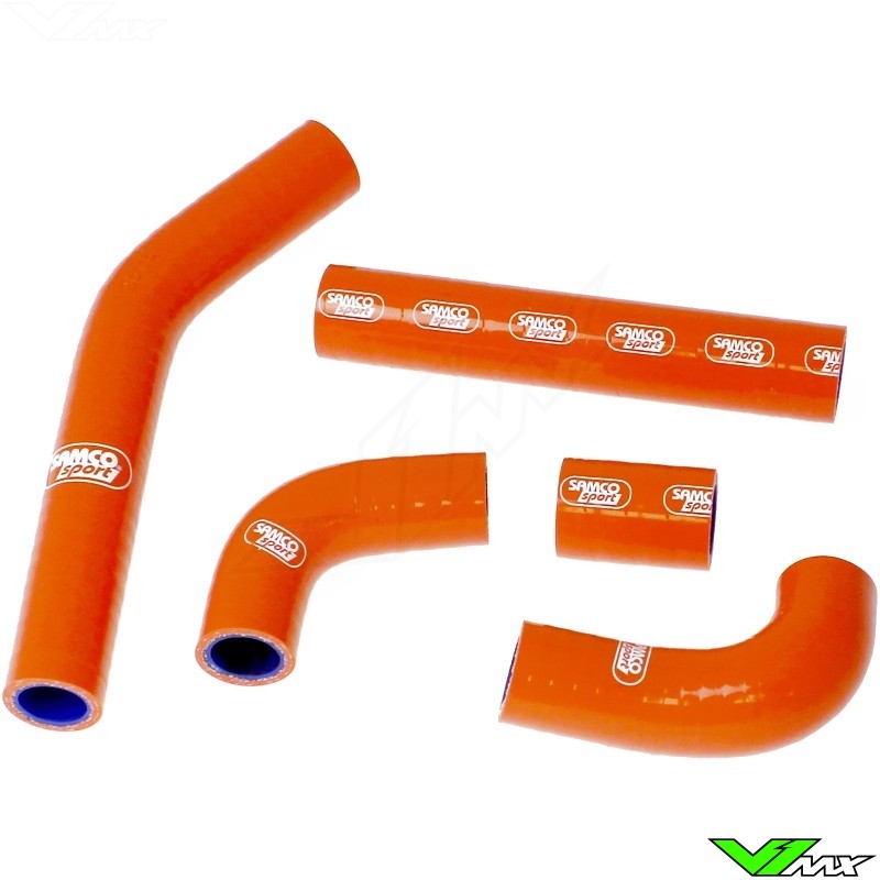 Radiatorhoses Samco sport orange - KTM 125EXC 200EXC