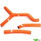 Radiatorhoses (Y) Samco sport orange - KTM 125SX 250SX 125EXC 250EXC 300EXC
