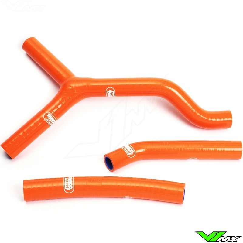 Radiatorhoses (Y) Samco sport orange - KTM 125SX 250SX 125EXC 250EXC 300EXC