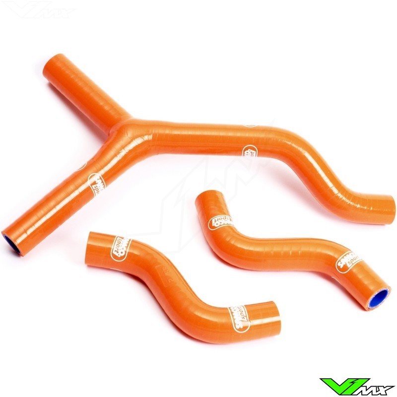 Radiatorhoses (Y) Samco sport orange - KTM 250EXC-F