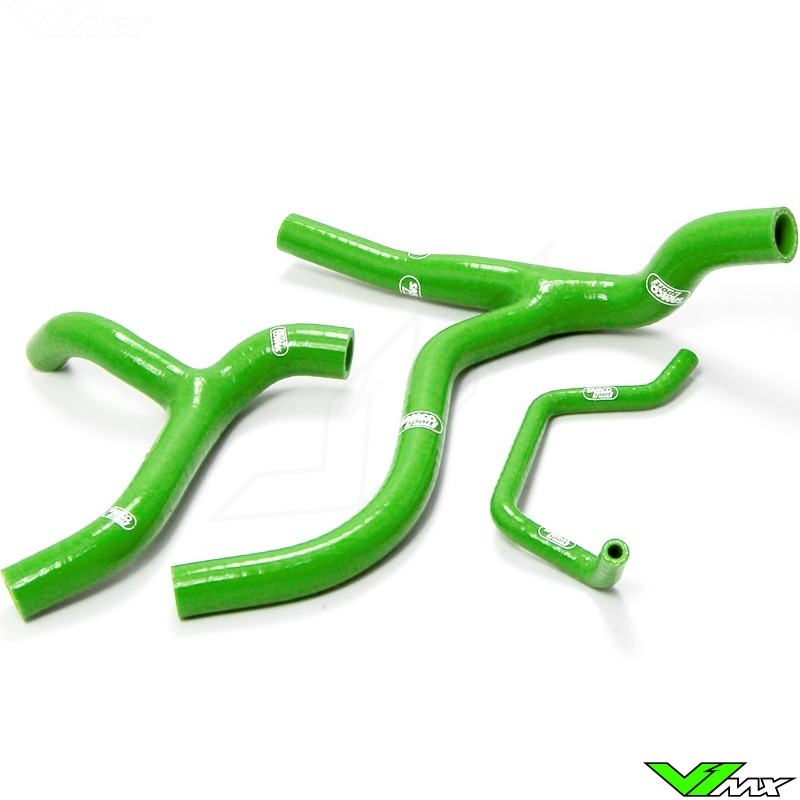 Radiatorhoses (Y) Samco sport green - Kawasaki KXF450