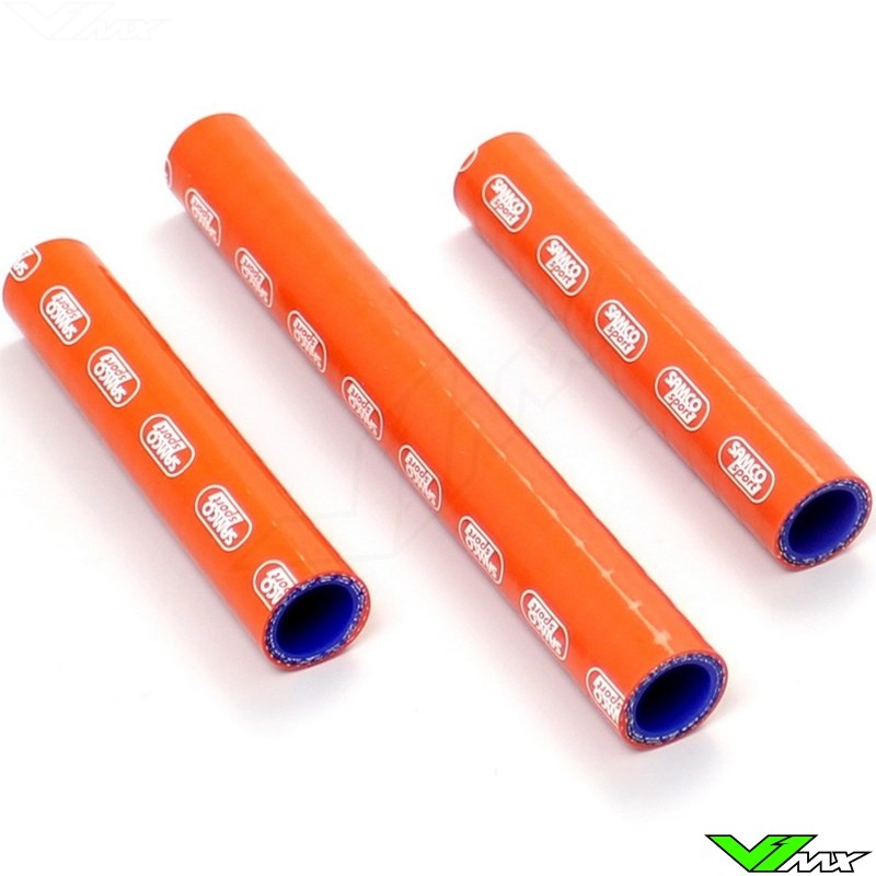 Radiatorhoses Samco sport orange - KTM 250EXC 300EXC Husqvarna TE250 TE300