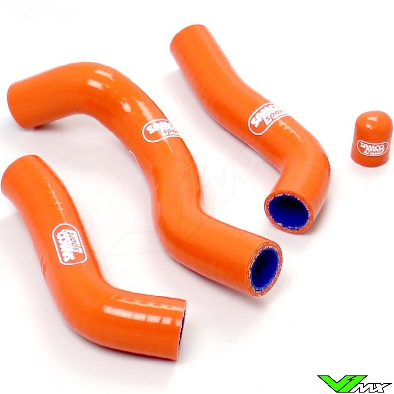 Radiatorhoses Samco sport orange - KTM 250EXC-F