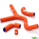 Radiatorhoses (Y) Samco sport orange - KTM 520SX 525SX 450SX-F 450EXC 520EXC 525EXC