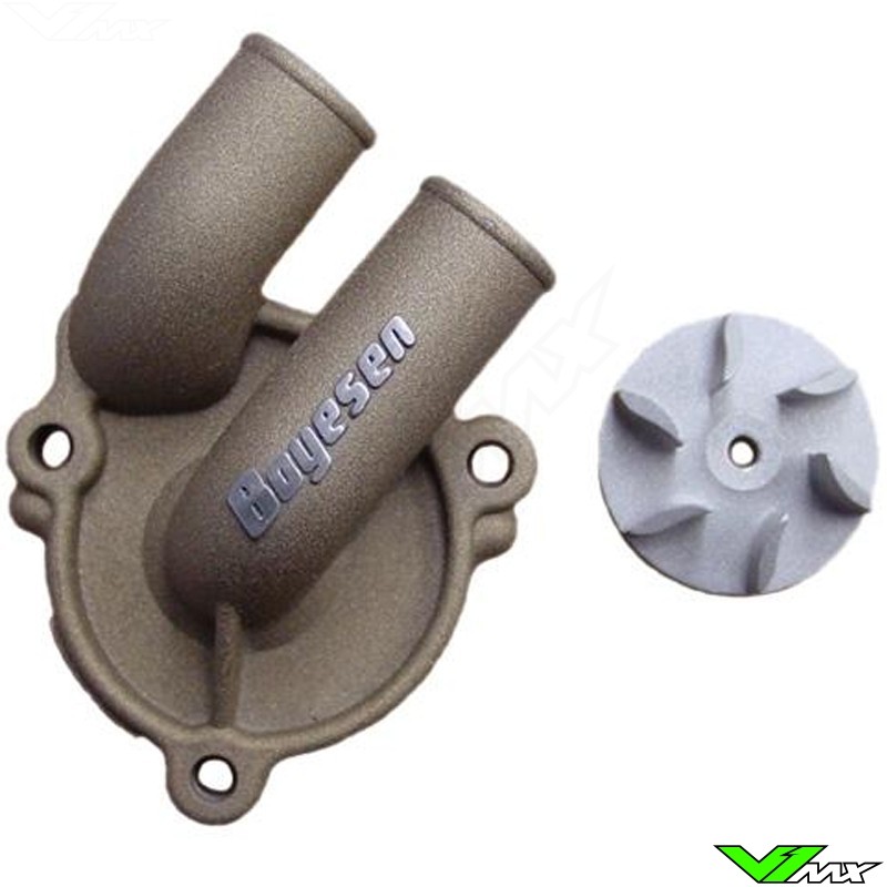 Water pump Supercooler Boyesen magnesium - Kawasaki KX85 KX100