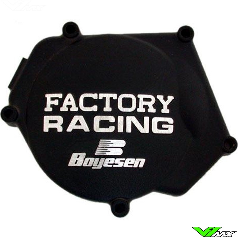 Ignition cover Boyesen black - Yamaha YZ250 YZ250X