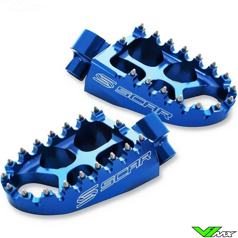 Foot pegs Scar Evolution blue - Yamaha Fantic