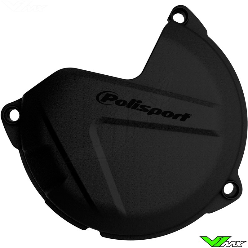 Clutch cover protector Black Polisport - KTM 125SX 125EXC 200EXC Husqvarna TC125 TE125