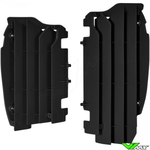 Radiator louvers Black Polisport - Kawasaki KXF450